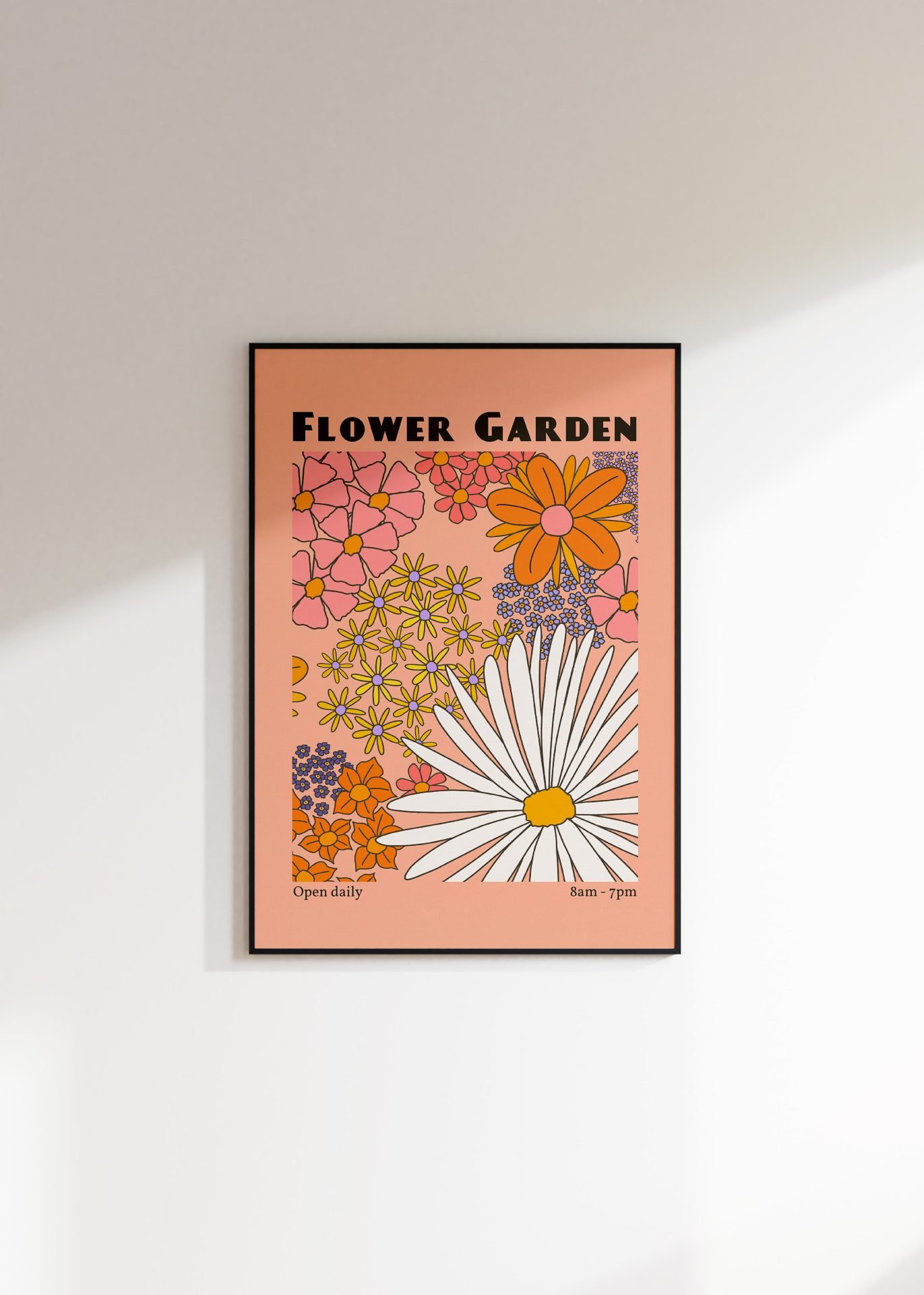 Flower Garden Pink Print 1