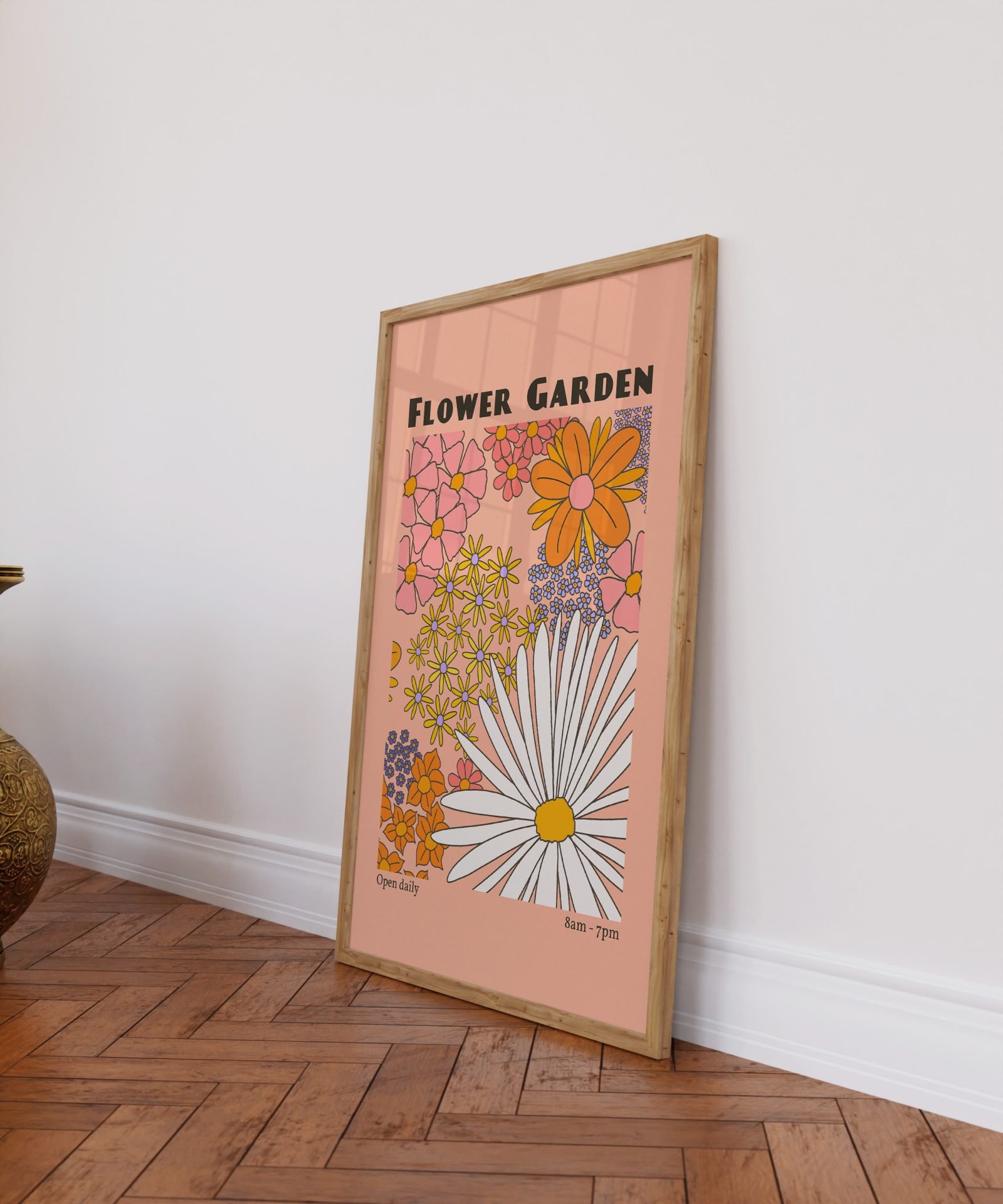 Flower Garden Pink Print 2