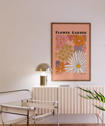 Flower Garden Pink Print 3