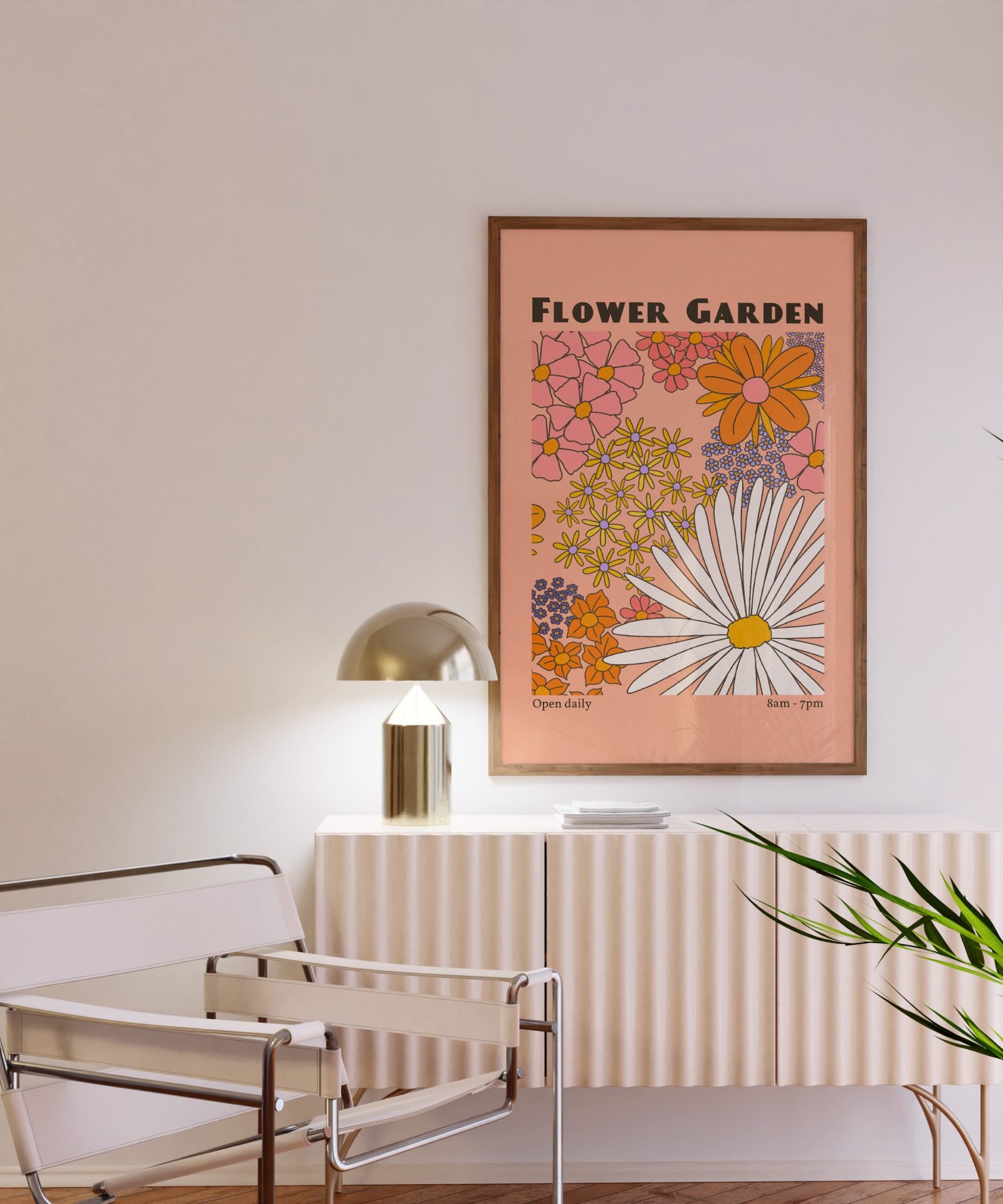 Flower Garden Pink Print 3