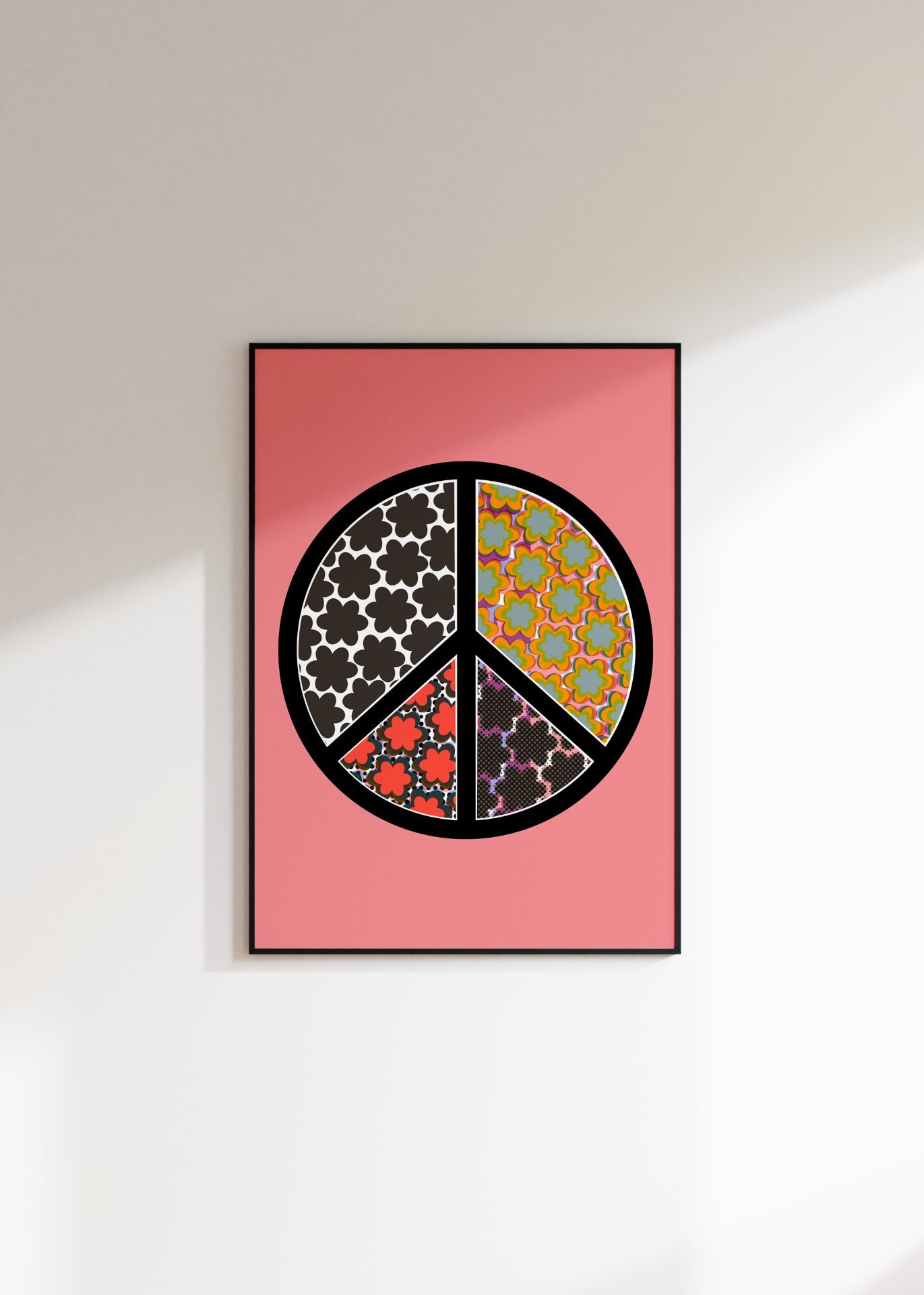 Peace Sign Pink Print 1