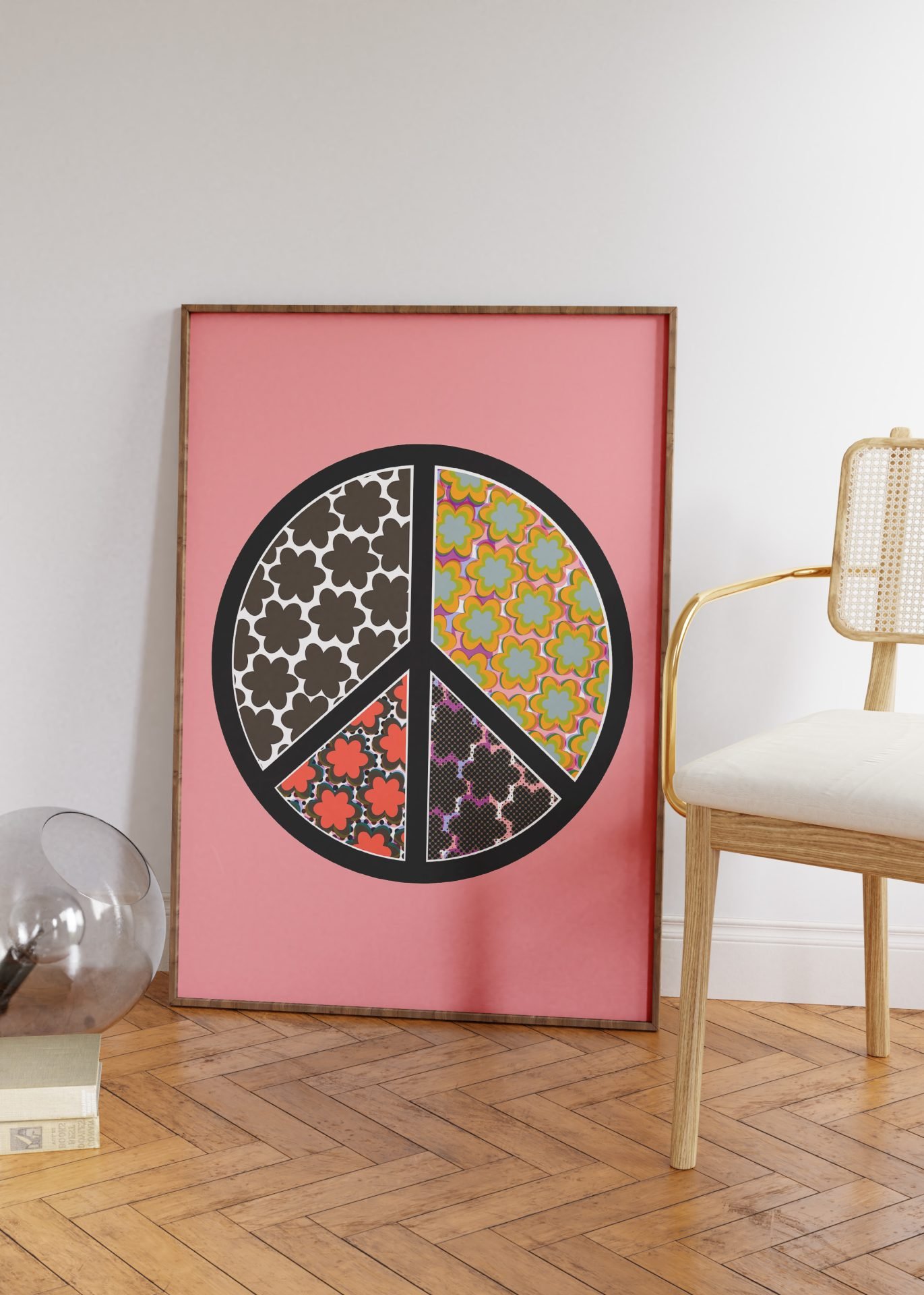 Peace Sign Pink Print 2