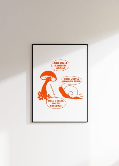 Rainbow Snail Print