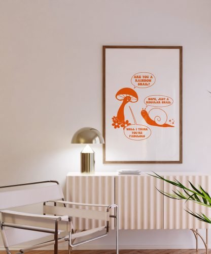 Rainbow Snail Print