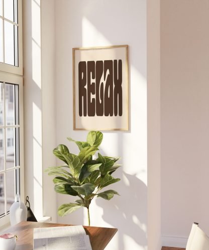 Relax Beige Print 2