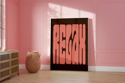 Relax Pink Print