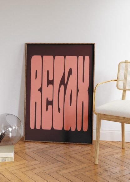 Relax Pink Print