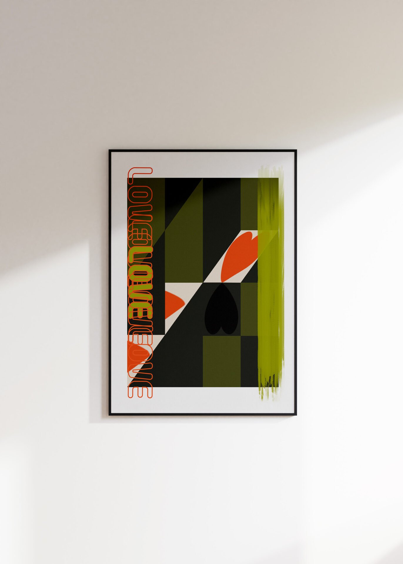 Love Love Love Neon Print