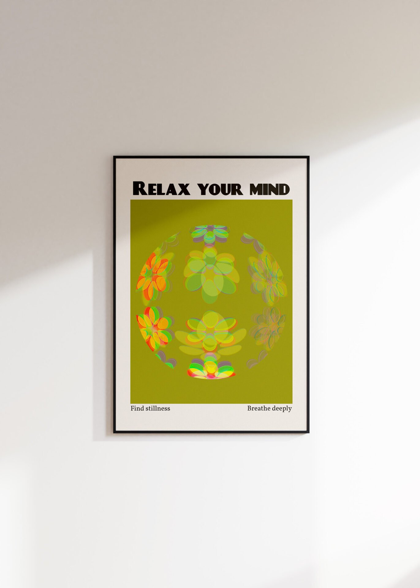 Relax Your Mind Green Print